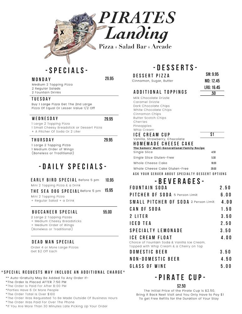 Pirates Landing Menu image 3