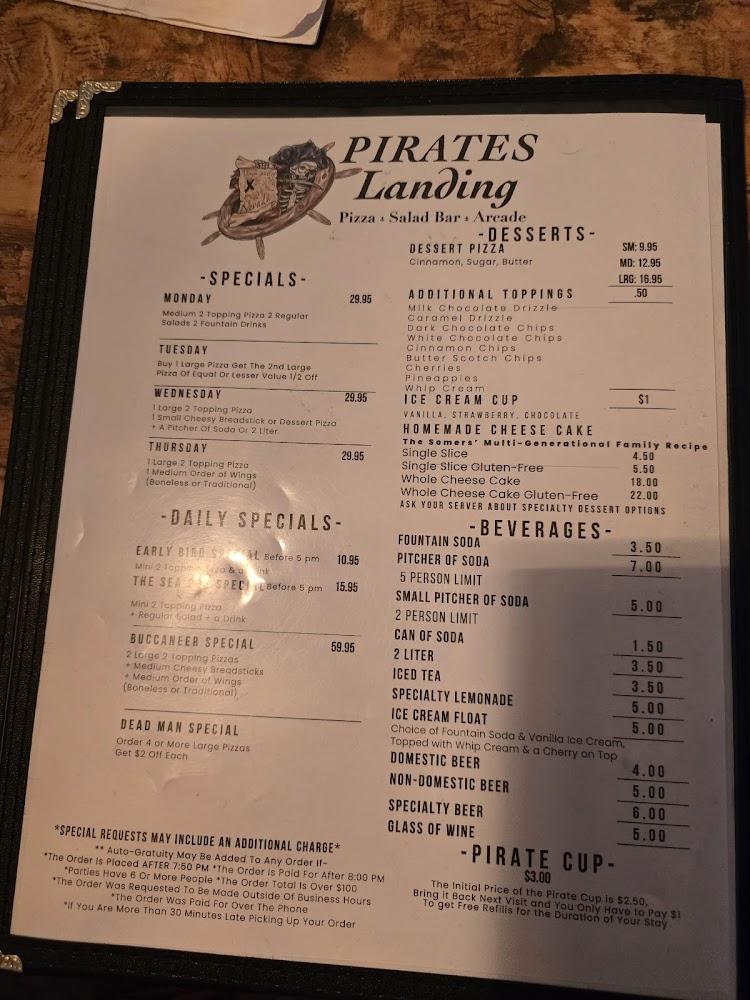 Pirates Landing Menu image 4